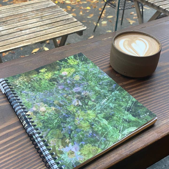 "your sweetness makes you strong" - series: you are exploding, paper notebook for wholesale by DOEQUO