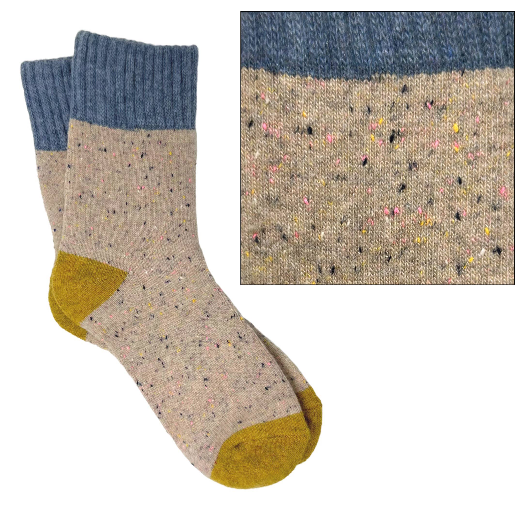 Rainbow Unicorn Birthday Surprise – wholesale Socks – Women's – Camila Cozy Knit Colorblock Socks –BESTSELLER 13