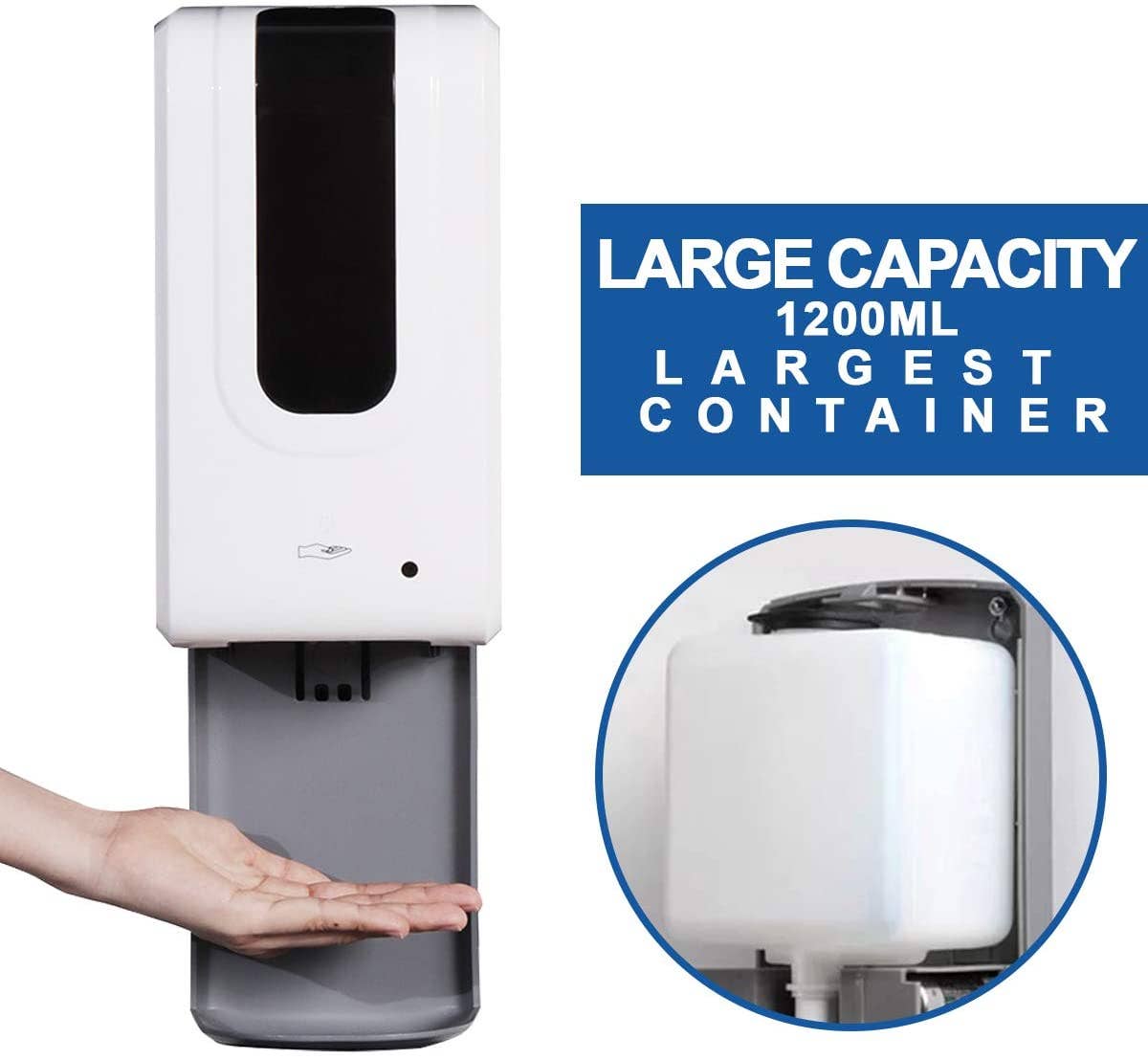 Above Edge - Vente Distributeurs de savon - Distributeur de savon automatique sans contact, électrique à piles1