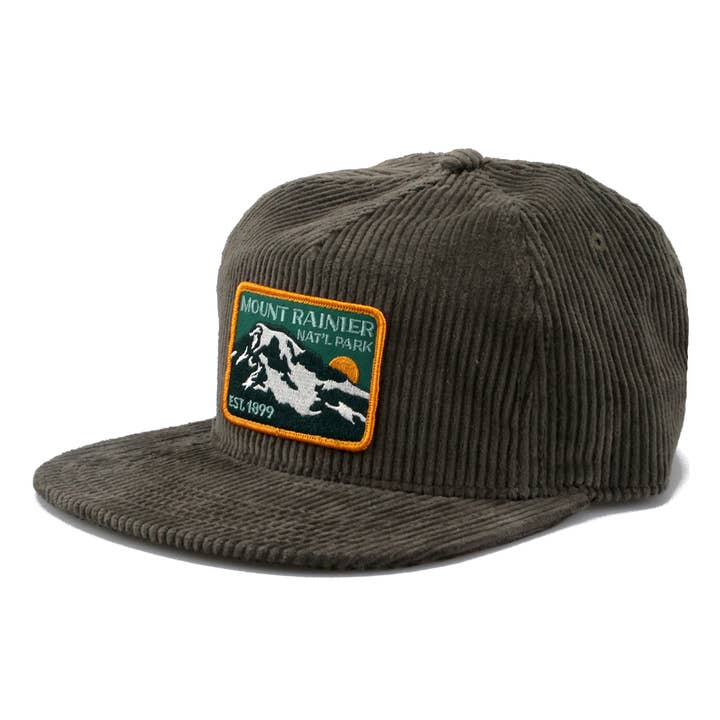 Rainier Watch Supply Co - Wholesale Baseball Cap - Unisex - Mount Rainier National Park Est 1899 Corduroy Vintage Cap2