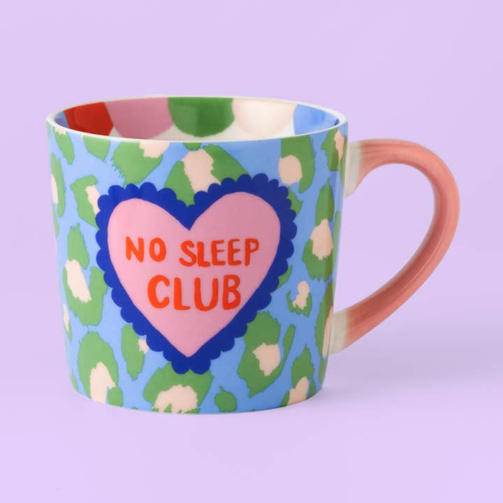 Eleanor Bowmer - Wholesale Coffee Mug - No Sleep Club Green Leopard Mug0