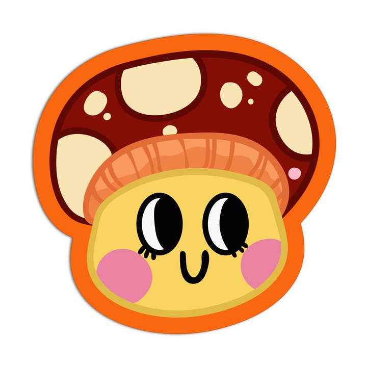 Mushroom New Smileys Stickers for wholesale by Girls Printing House