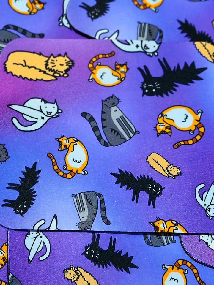 Pad Rato Gato 8"x9" Roxo por atacado de Fautbarb