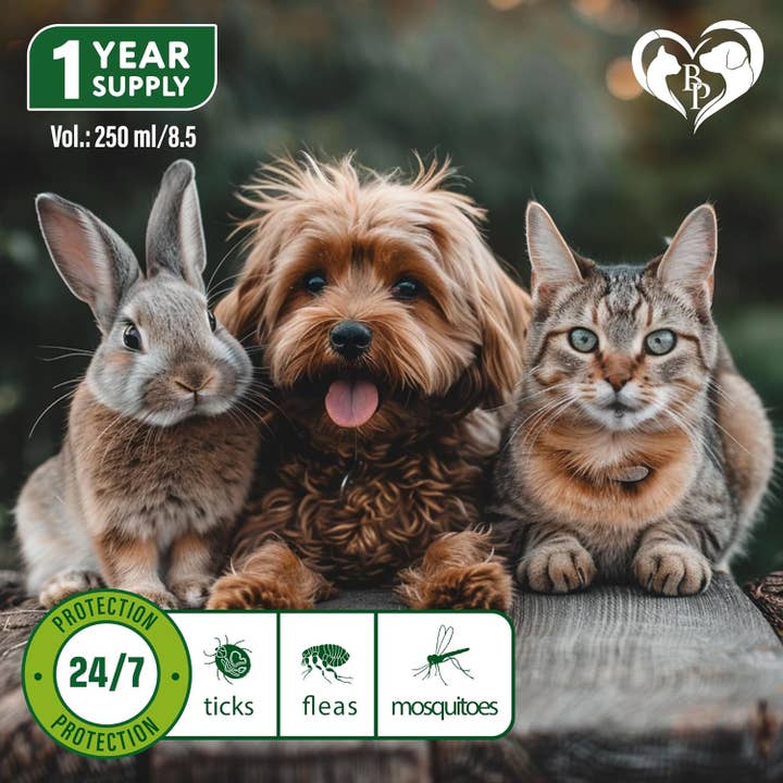 Beloved Pets - Wholesale Pet Flea/Tick Spray - Natural Flea and Tick Home Spray for Dogs, Cats & Ferret - Mosquito, Bug Repellent & Carpet Flea Killer - Pet Pest Control & House Flea Treatment Indoor - Organic Prevention for Safe