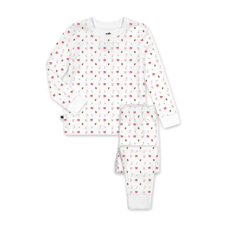 Crewneck Pajamas 2.0 - Holly Print for wholesale by Paper Cape