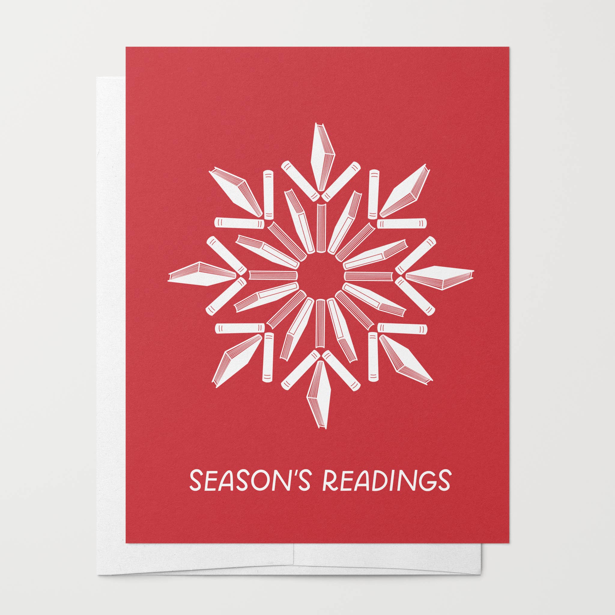 Just Follow Your Art - Wholesale Season's Greetings Card - Season's Readings Greeting Card | Snowflake Book Cards1