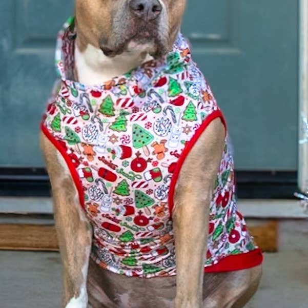 *PRE-ORDER* Santa's Snacks Muscle Tee for wholesale by Pittie Clothing Co.