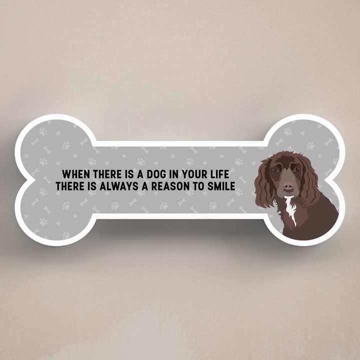 P5491 - Cocker dog che lavora, motivo per sorridere Katie Pearson Art per la vendita all'ingrosso da parte di Vivid Squid Wholesale