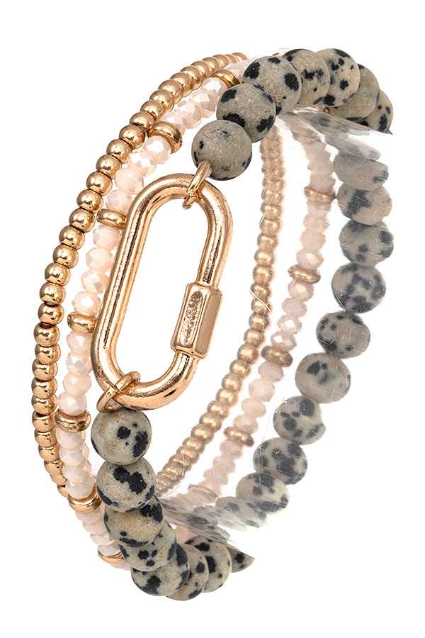 anbfashion - Wholesale Beaded Bracelet - SEMI PRECIOUS BEAD BRACELET 4993