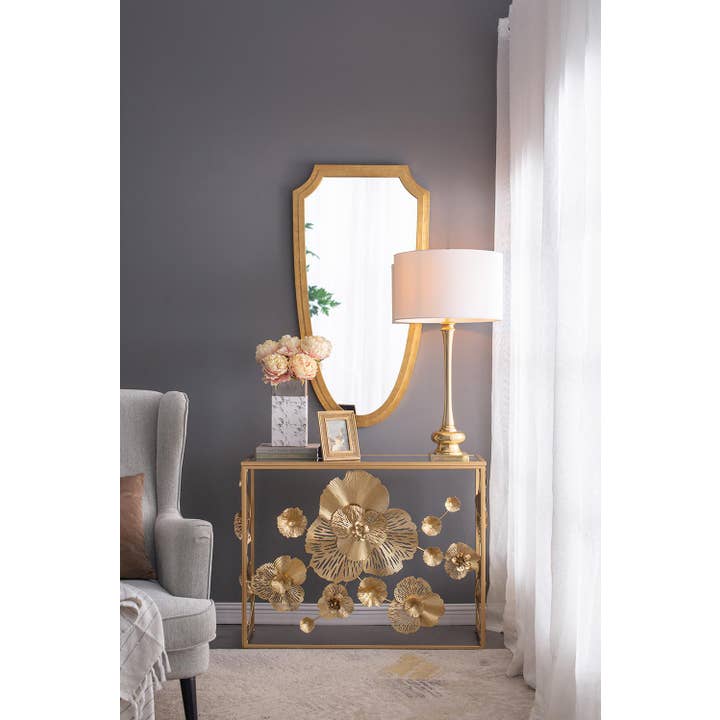 A&B Home Group Inc. - Venta al por mayor Lámparas decorativas/de escritorio - Lámpara de mesa D18x29.5" - Oro/Blanco8