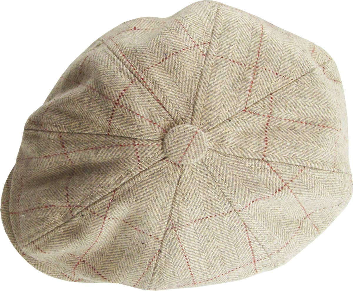 KBETHOS – Boina com pala - Homem por atacado – Botão espinha de peixe Ascot22