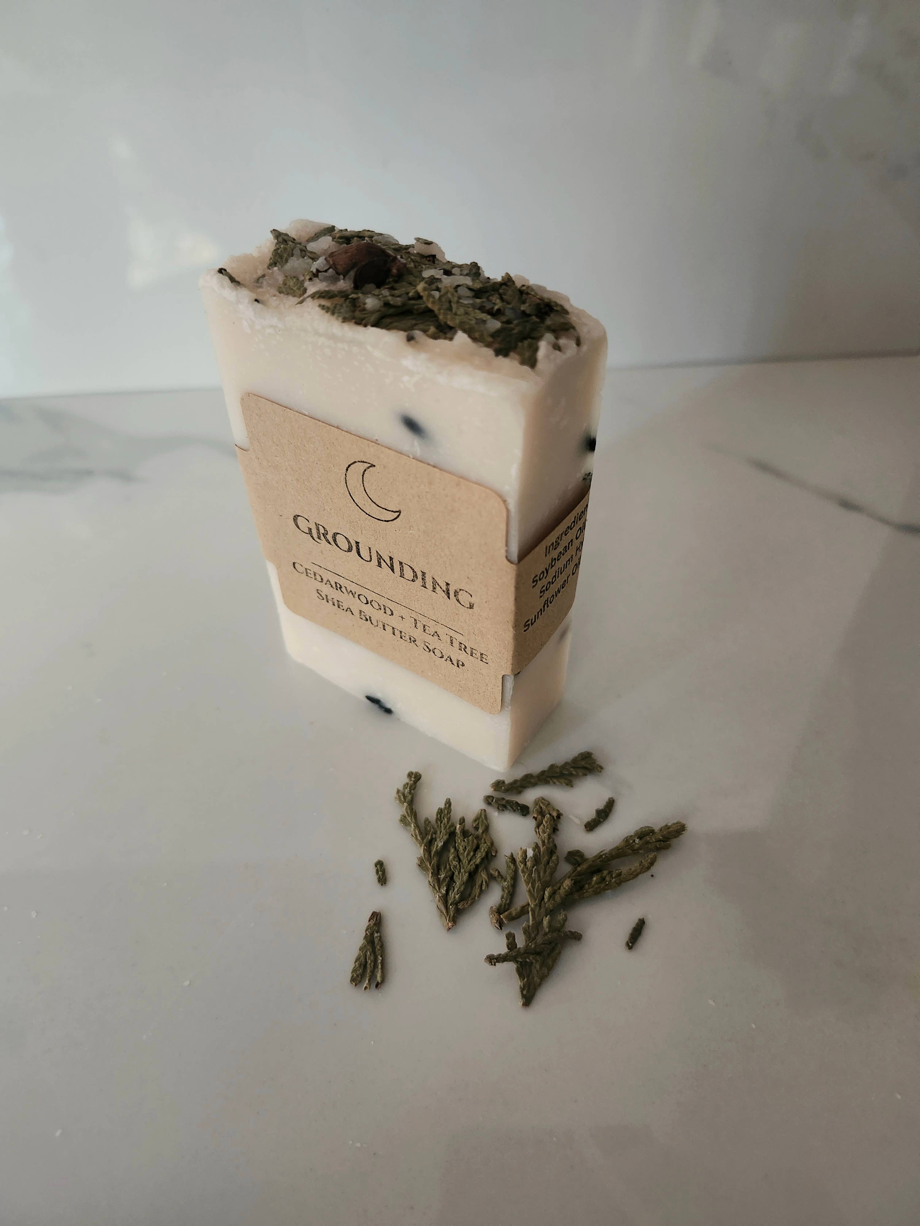 Three Witches Tea Shop - Wholesale Bar Soap - Cedarwood + Tea Tree Organic Shea Butter Grounding Soap4