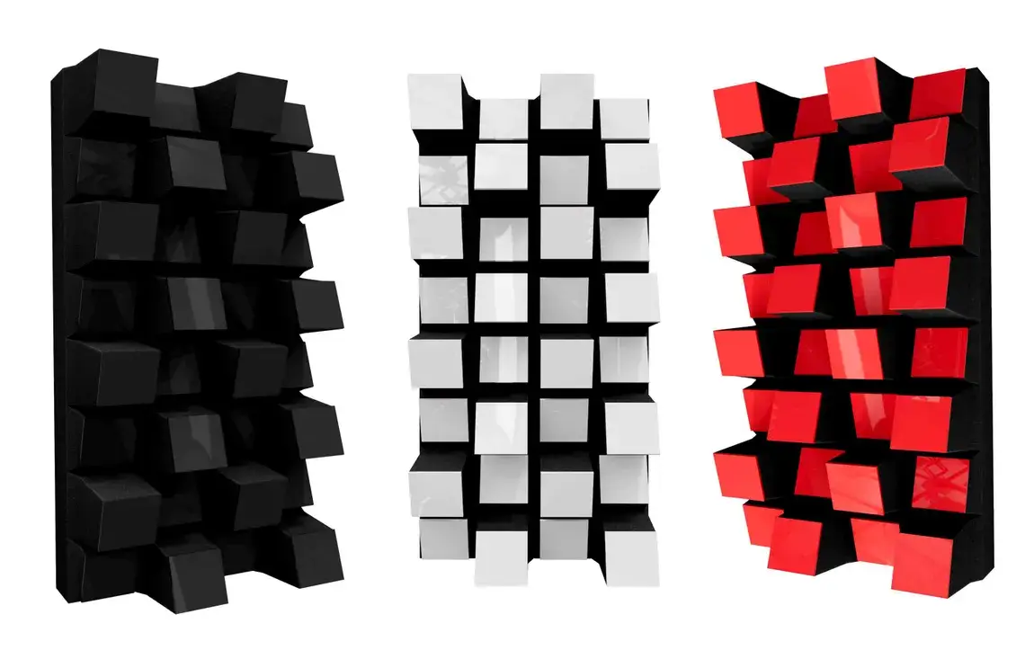 ATB-Sound sp. z o. o. – Großhandel 3D-Wandkunst – Sirius-HALF Akustik-Diffusor 50x25x15,3 cm | 2D QRD-Sound6