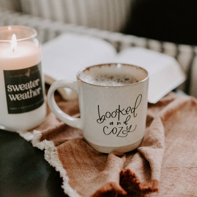 Chalkfulloflove - Wholesale Coffee Mug - Booked and Cozy Mug:  15 oz (Bookish Gifts, Christmas 2025) 3