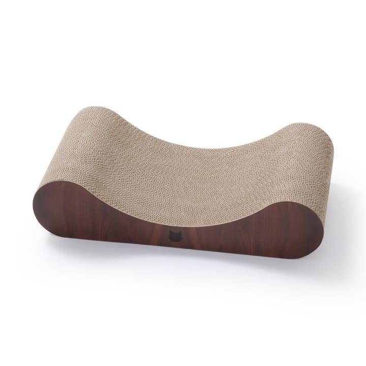 Premium Comfort Curved Cat Lounger Large (Dark Cherry) for wholesale by MOON-X USA, INC.