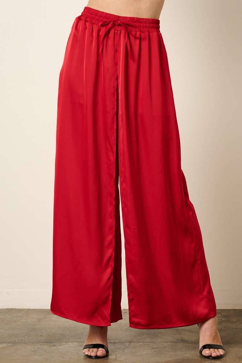 mittoshop - Vente Pantalon – femme - PANTALON À JAMBES LARGES EN SATIN FLYAWAY7