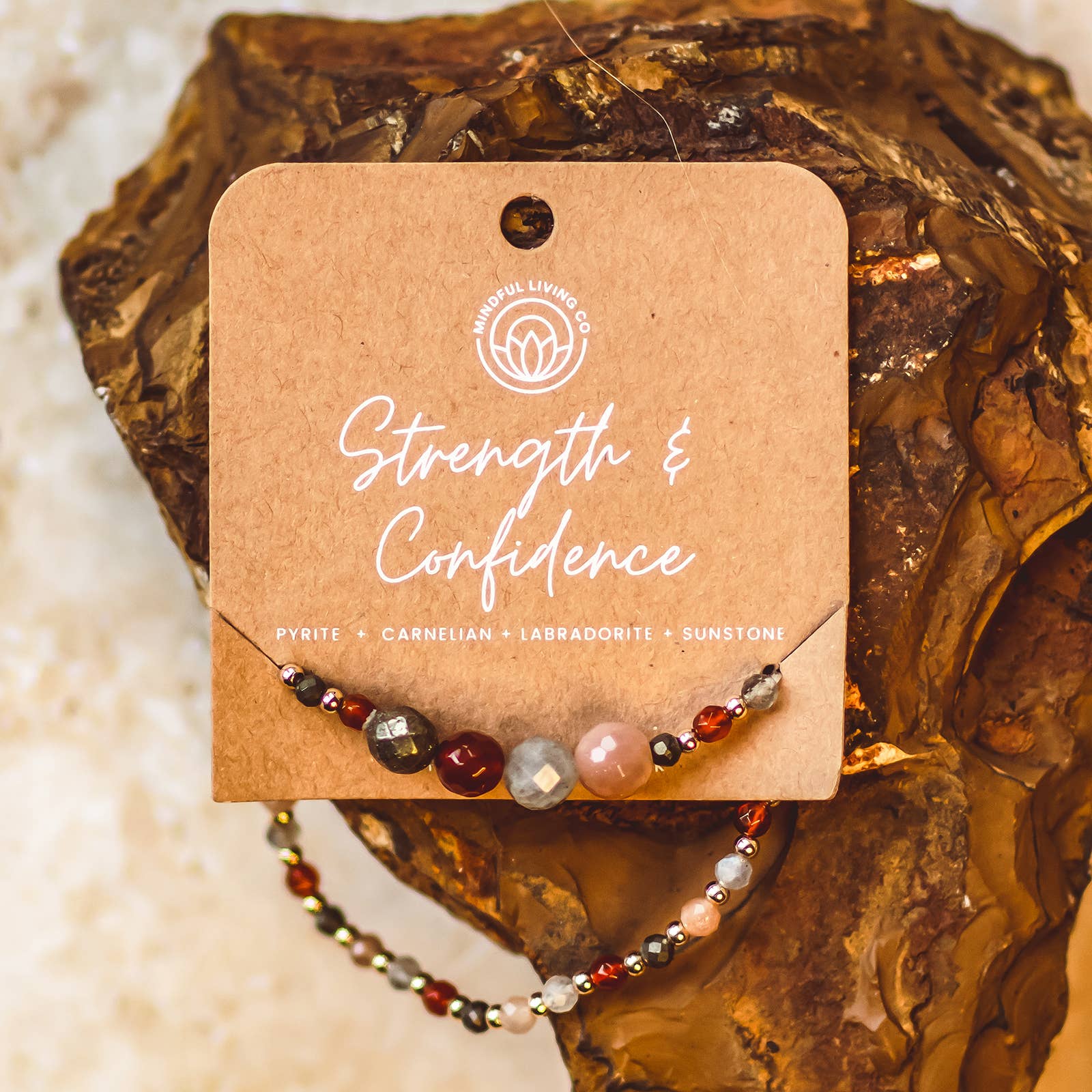 Mindful Living Co. – Pulseira de missangas por atacado – Pulseira de Contas com Intenção Facetada – Coleção Cristal7