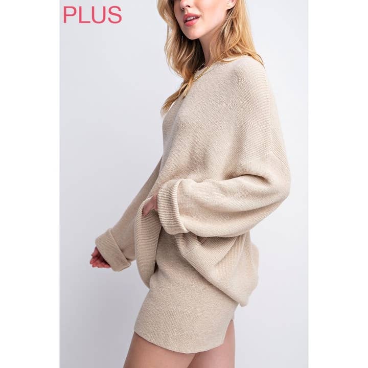 FSG-ST8932X TRUI, OVERSIZED TOP MET BIKERSET voor wholesale door Coloring You