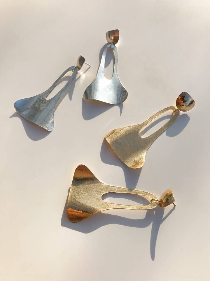 Because The Night earrings for wholesale by McKinley Mizar Fine Art & Jewelry