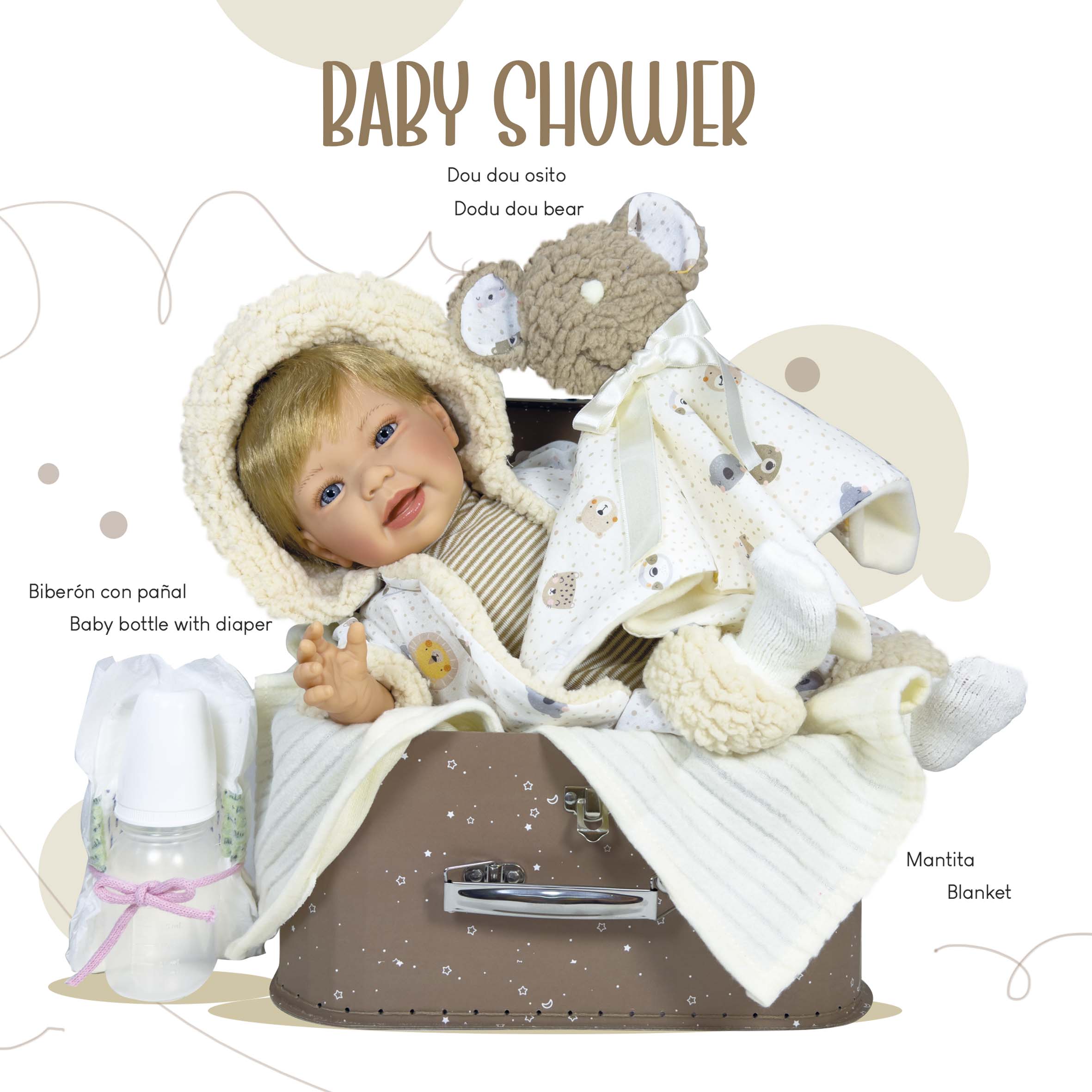 Nines Artesanals d'Onil Dolls - Wholesale Doll - Kids - BABY SHOWER BOX ACCESSORIES FOR DOLLS0