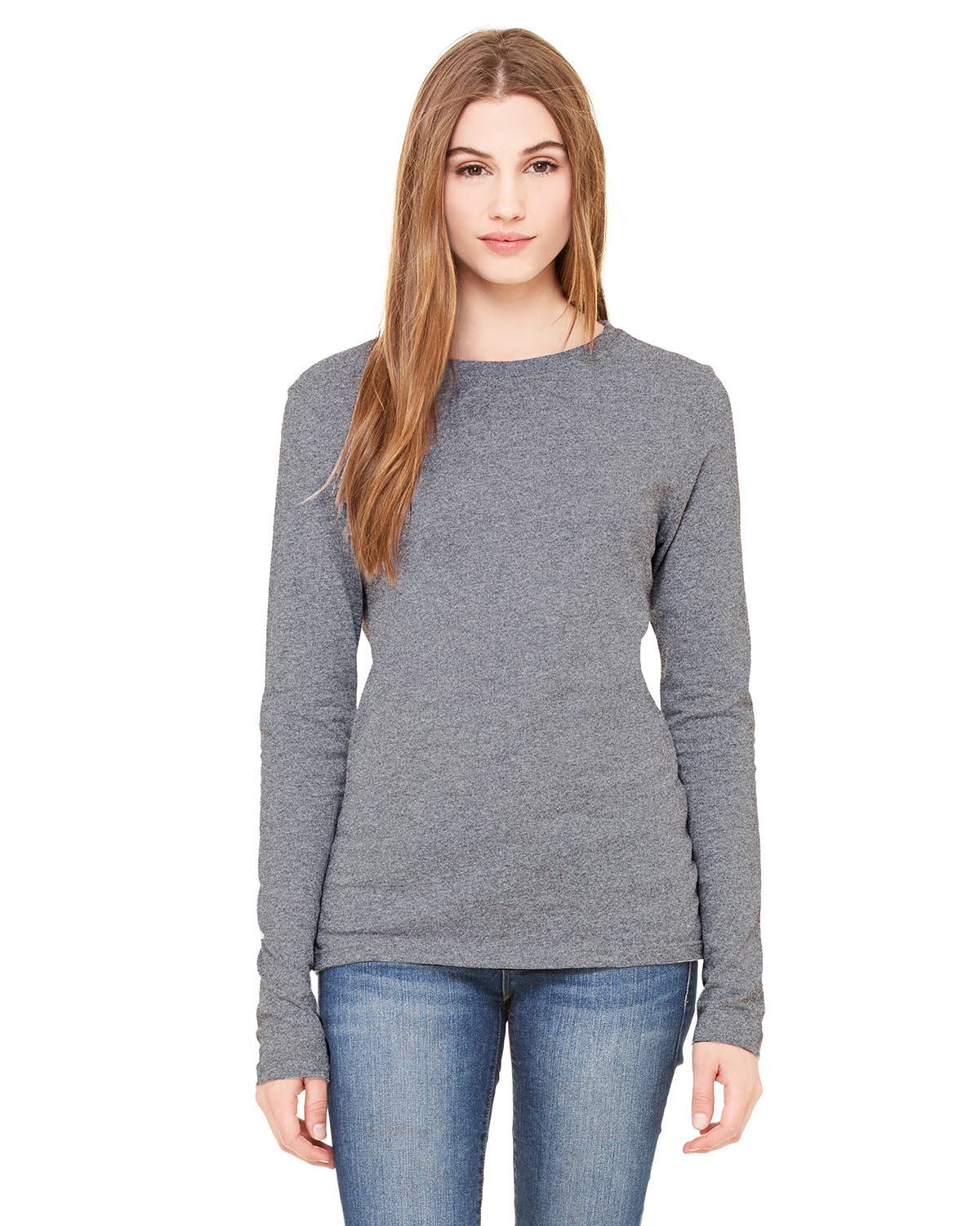 Total Apparel - Wholesale T-Shirt - Women's - Bella Canvas Ladies' Jersey Long-Sleeve Blank T-Shirt B65001