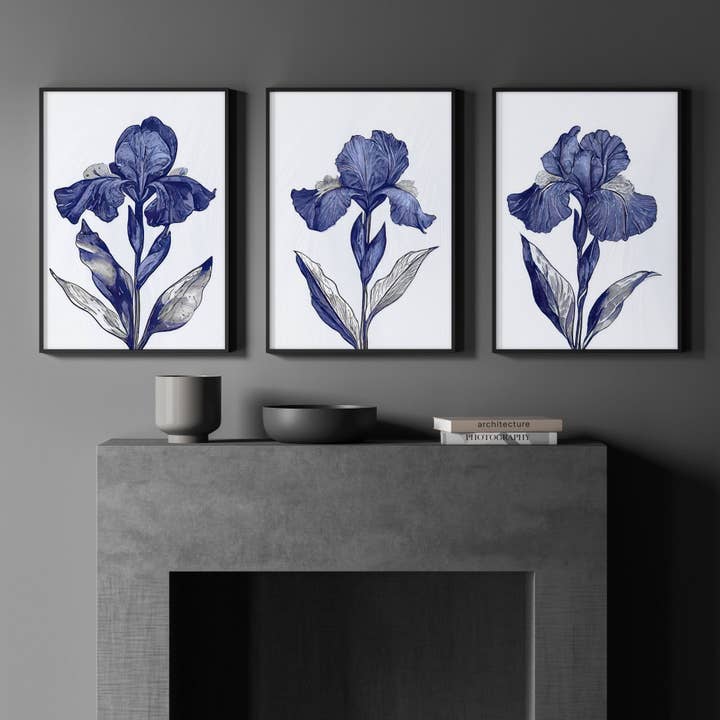 Canvas Pictures For Walls | Set of 3 Botanical Wall art Prints for wholesale by About Wall Art