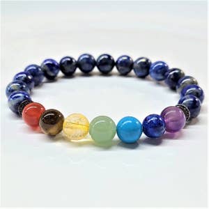 7 Chakra Bracelet , Seven Chakra Jewelry, Spiritual Bracelet, Mindfulness  Gift, Wrist Mala Bracelet, Yoga Gift for Her, Mothers Day Gift -   Canada