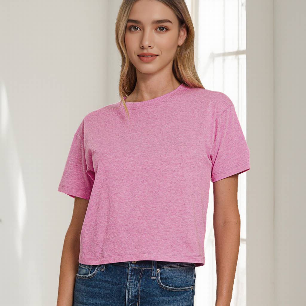 42POPS - Wholesale T-Shirt - Women's - `.100% Cotton Crew Neck Short Sleeve Tee12