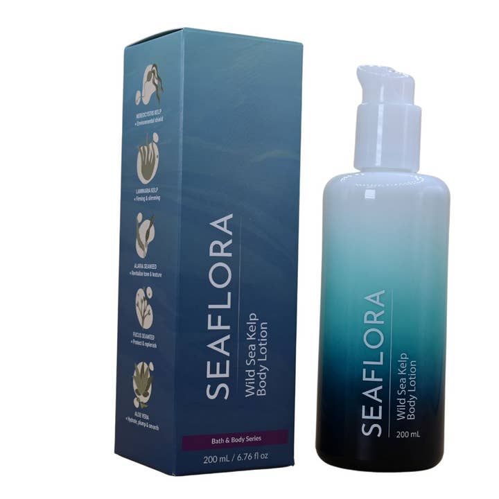 Seaflora Skincare - Wholesale Body Cream/Lotion - Wild Sea Kelp Body Lotion: Heal, Tone, Nourish with 4 Kelps