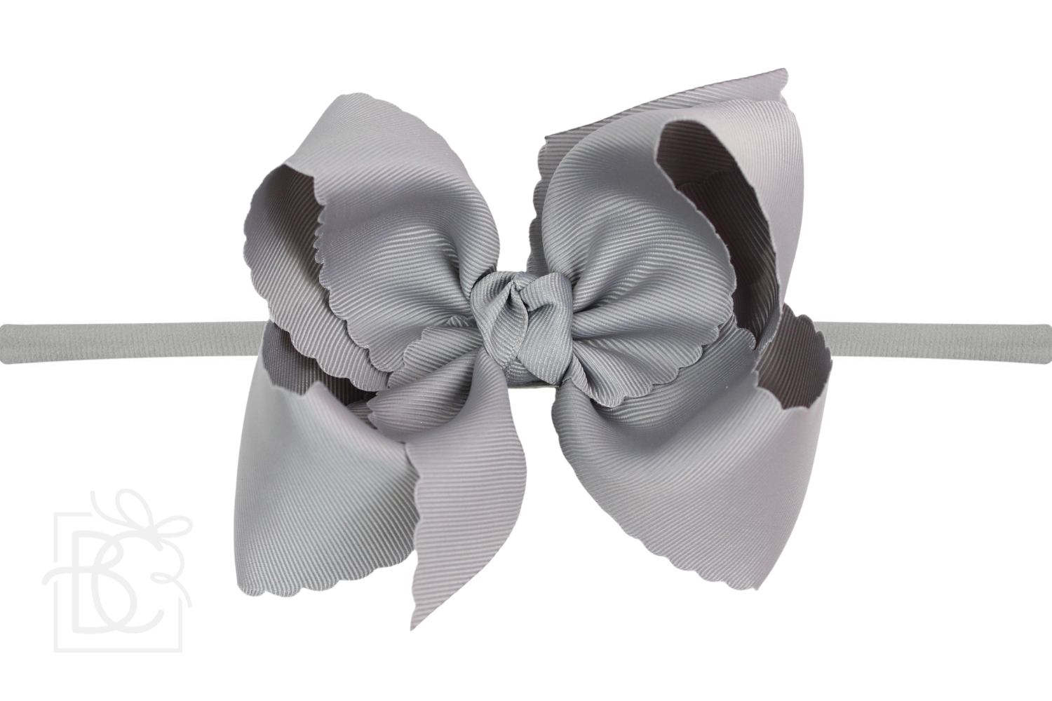 Beyond Creations, LLC - Venta al por mayor Cinta para el pelo - Niños - DIADEMA TIPO PANTIMEDIAS DE NAILON DE 1/4 PULGADAS CON LAZO EN EL BORDE FESTONEADO50