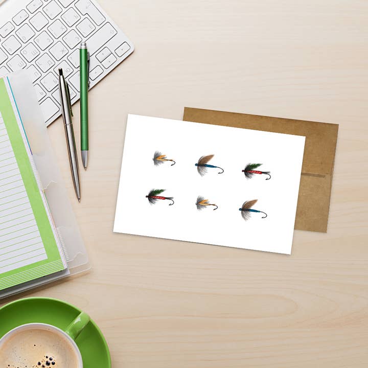 Kevin & Kaia - Wholesale Everyday Greeting Card - Fly Fishing Flies - Greeting Card3