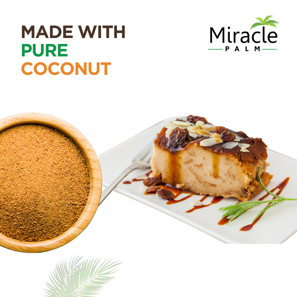 Miracle Palm - Vente Sucre - Sucre de noix de coco biologique - Non sucré 25KG 55 lb Sac en boîte3