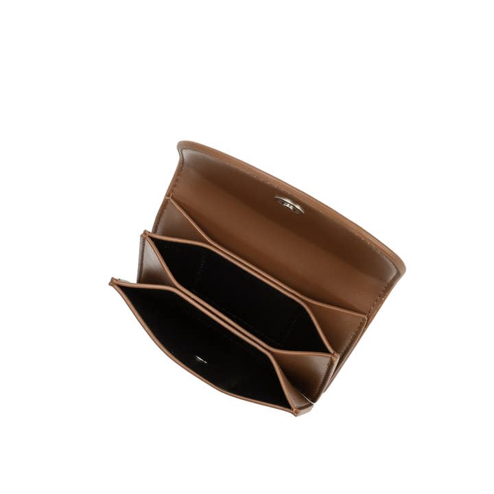 Melie Bianco - Wholesale Card Holder - Women's - Milo Espresso Vegan Card Case Wallet