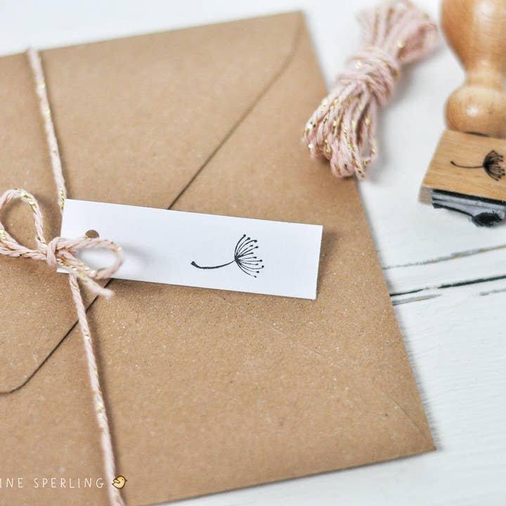 Der kleine Sperling - Wholesale Rubber/Decorative Stamp - Dandelion Stamp, Wedding Stamp