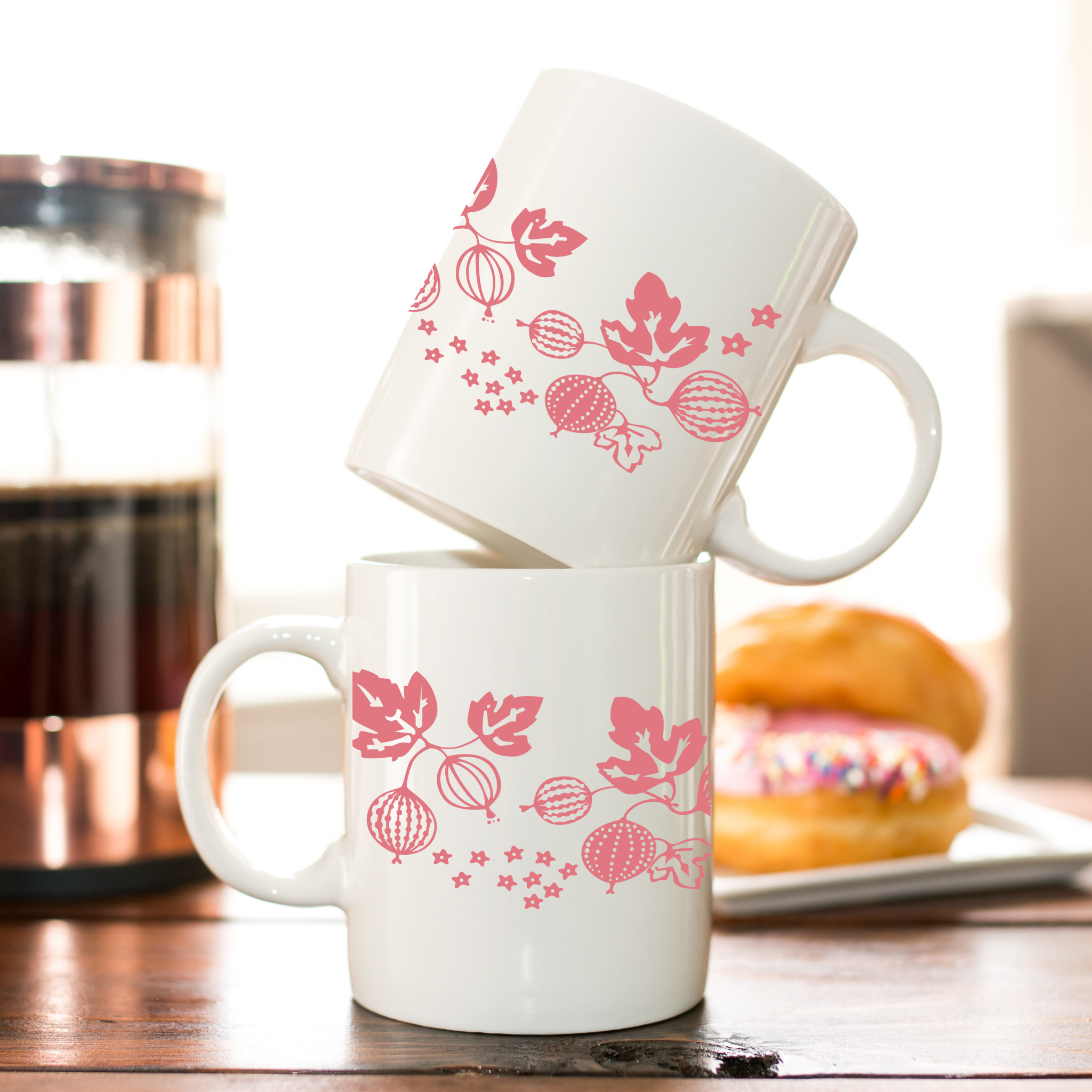 With Love Louise - Wholesale Coffee Mug - Pyrex Inspired Gooseberry Design Mug1