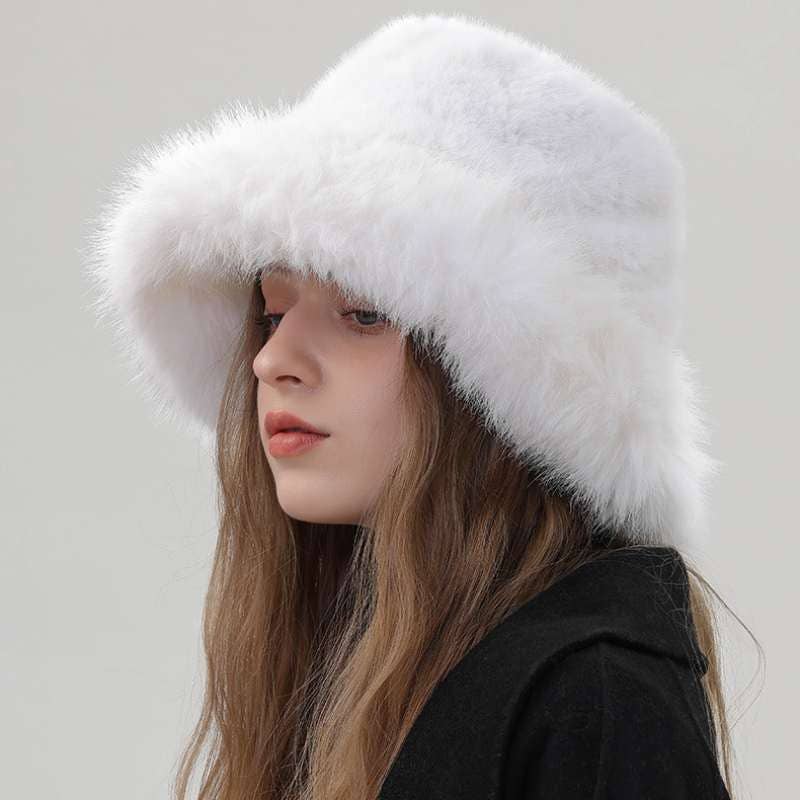 Crave by FW - Wholesale Bucket Hat - Women's - Plush Faux Fur Fluffy Bucket Hat4