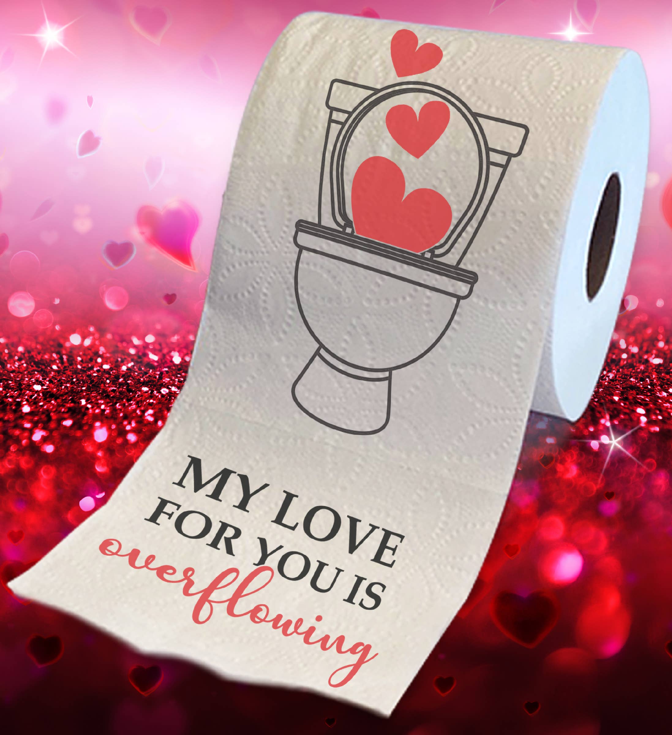 Cota Global - Vente Papier toilette - IMPRIMÉ TP - SAINT-VALENTIN - MON AMOUR1