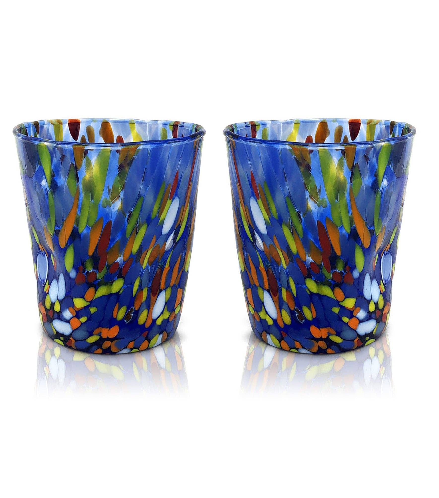 Mazzega Art & Design – wholesale Dricksglas och koppar – Färgade glas, ”The Colors of Murano” tumlar, modell Classic17