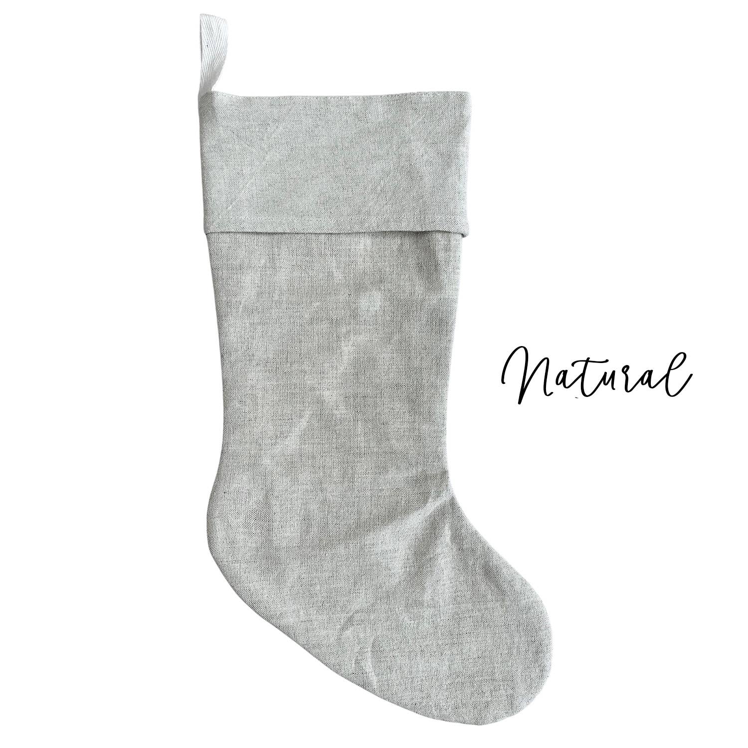 Porter Lane Home - Wholesale Holiday Stocking - Linen Christmas Stockings5