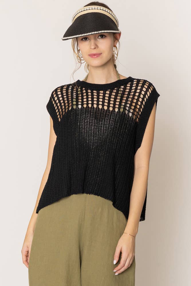 Hana - Venta al por mayor Poncho - Mujer - Poncho de verano con parte superior de ganchillo con cierre en el pecho3