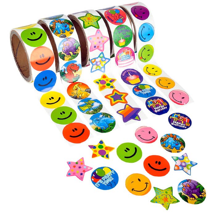 Adhesivo STICKER ROLL SURSORT LLB para venta al por mayor de La Luna Bella - Toys