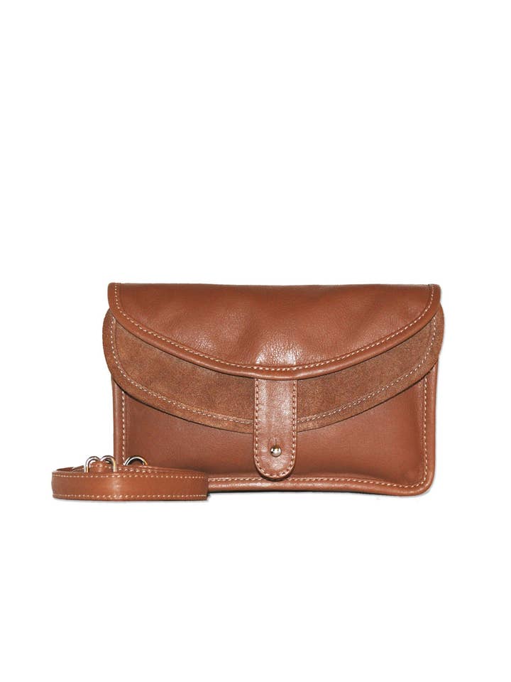 Edith Convertible Fanny Pack (Cognac) for wholesale by Mei vintage