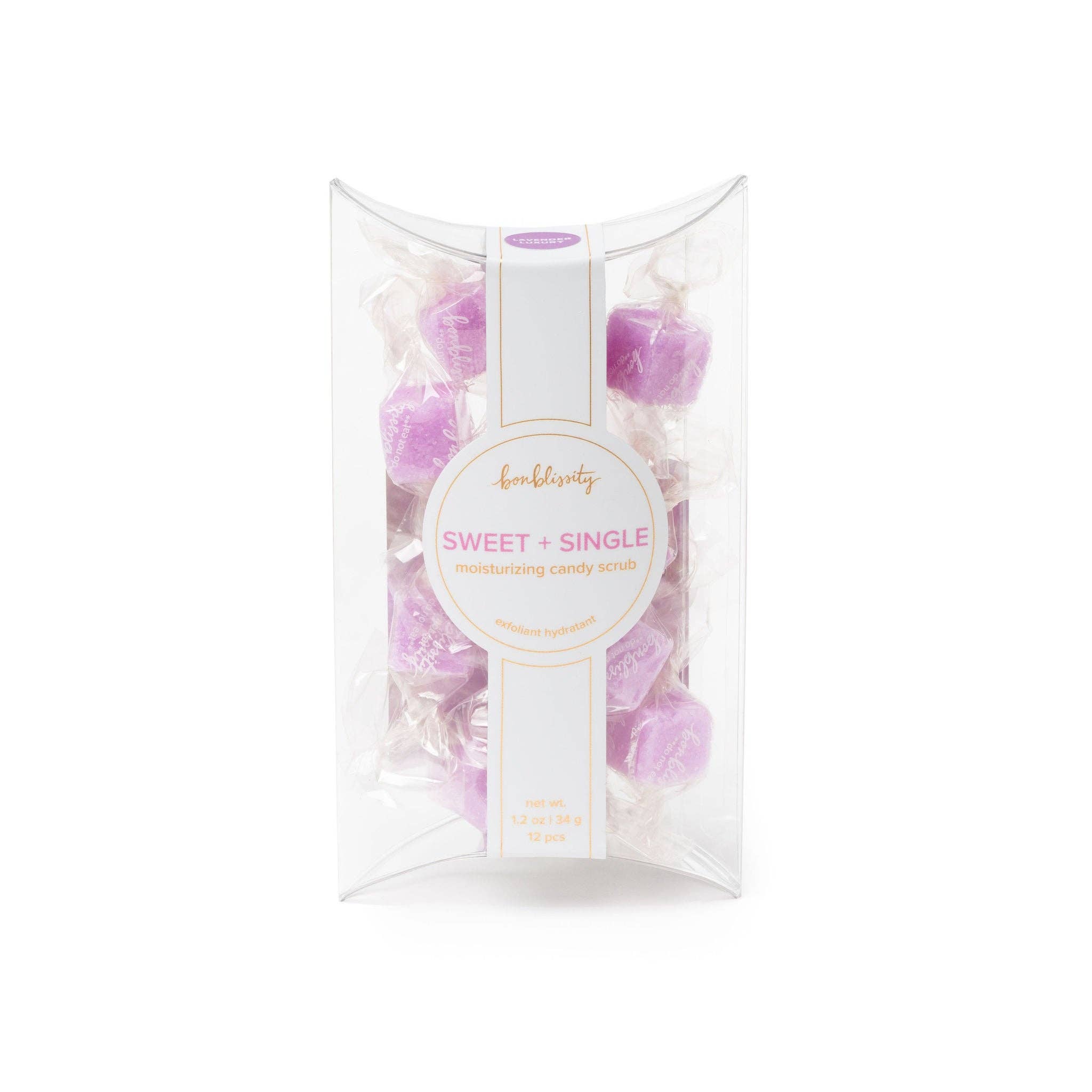 Bonblissity - Vente Gommage/exfoliant pour le corps - Coffret de Mini-Me Gommage au Sucre en Cube - Lavande de Luxe (PDSF 12 $)2