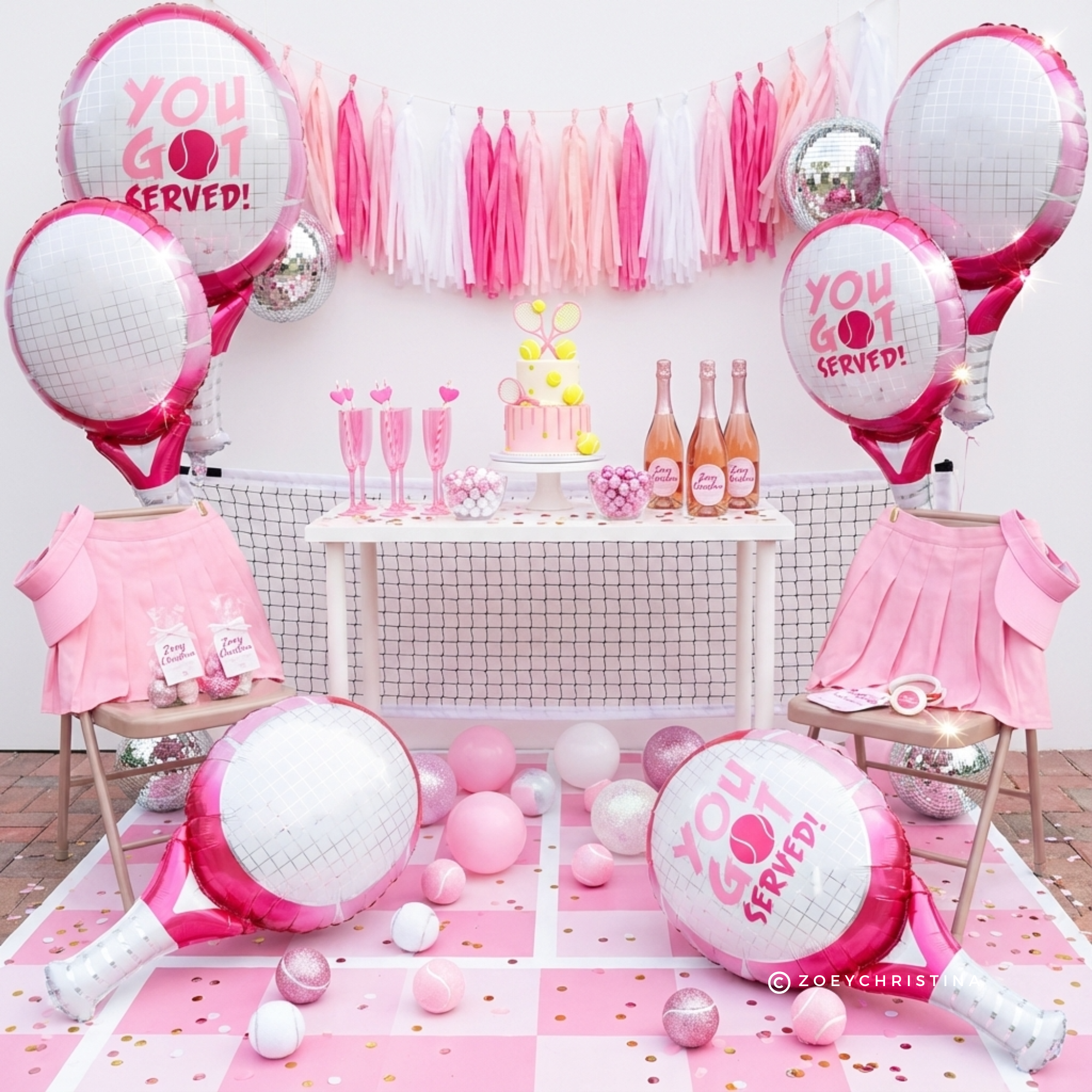 Zoey Christina - Wholesale Balloon - Tennis Racket Foil Balloon 32" – “You’ve Got Served” 9