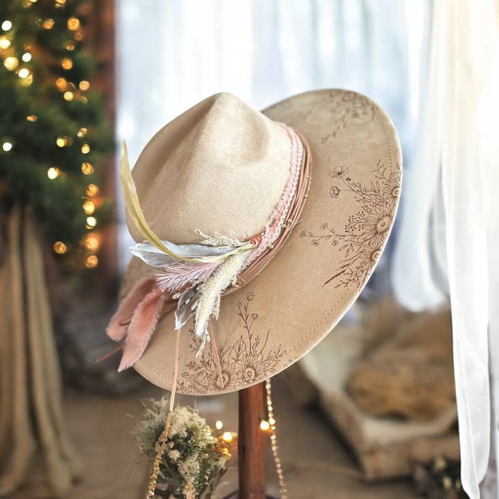 Wild Indigo - Wholesale Cowboy Hat - Women's - Wildflower Sunflower Western Cowboy Hat