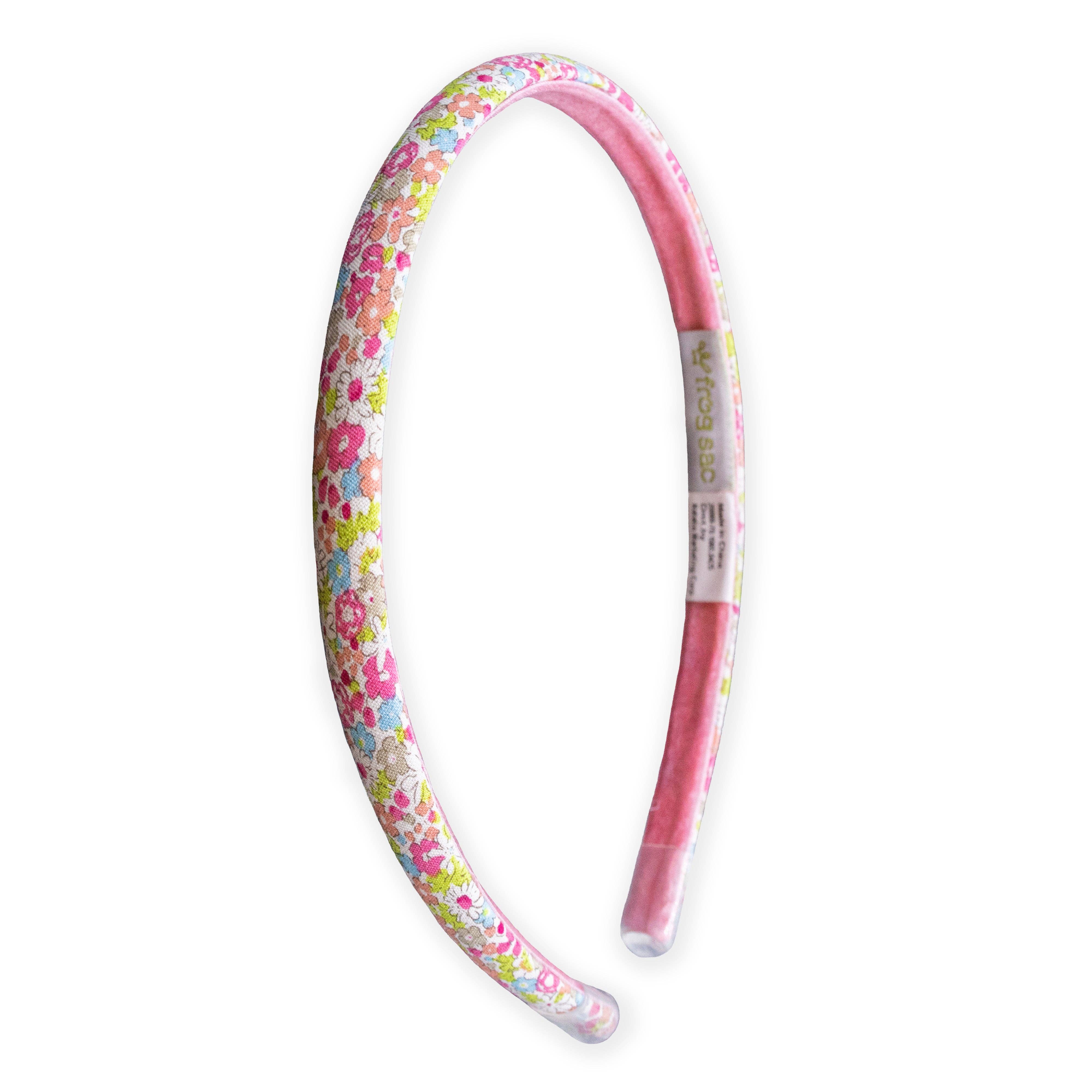 Frog Sac - Vente Serre-tête – enfant - Bandeau fin à fleurs - Accessoires pour cheveux antidérapants pour enfants5