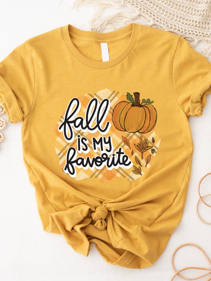 Fall is my favorite Graphic Tee for wholesale by Tickled Teal
