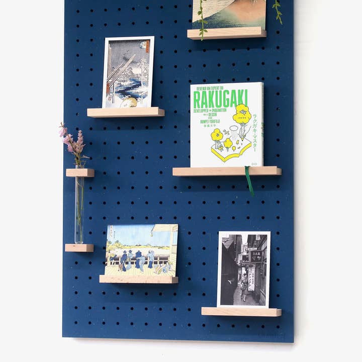AIRE – wholesale Wall-mounted shelf – Wooden frame for Pegboard and book display3