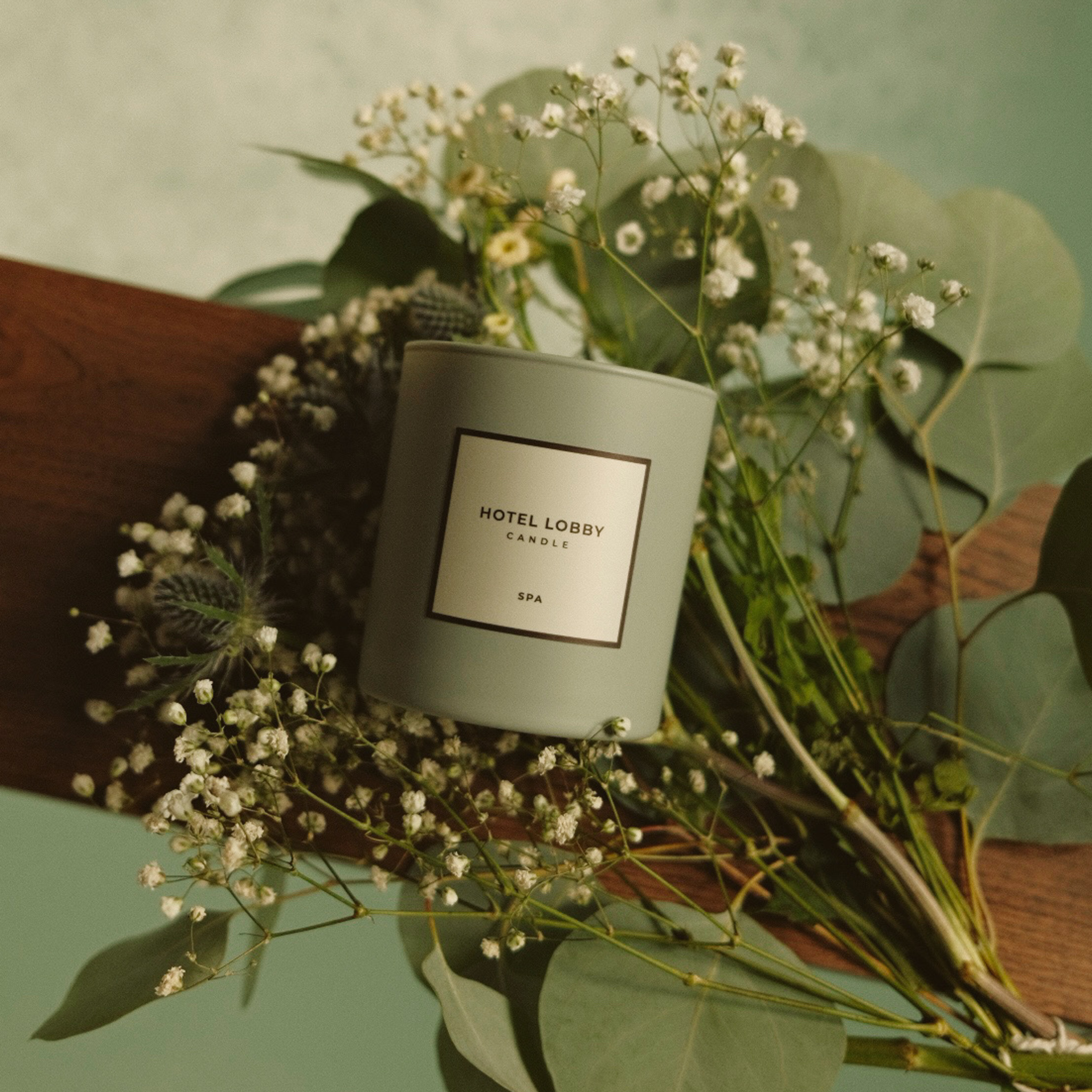 Hotel Lobby Candle - Wholesale Jar/Filled Candle - Spa - Relaxing Eucalyptus Luxury Soy Candle - 9.75 oz3