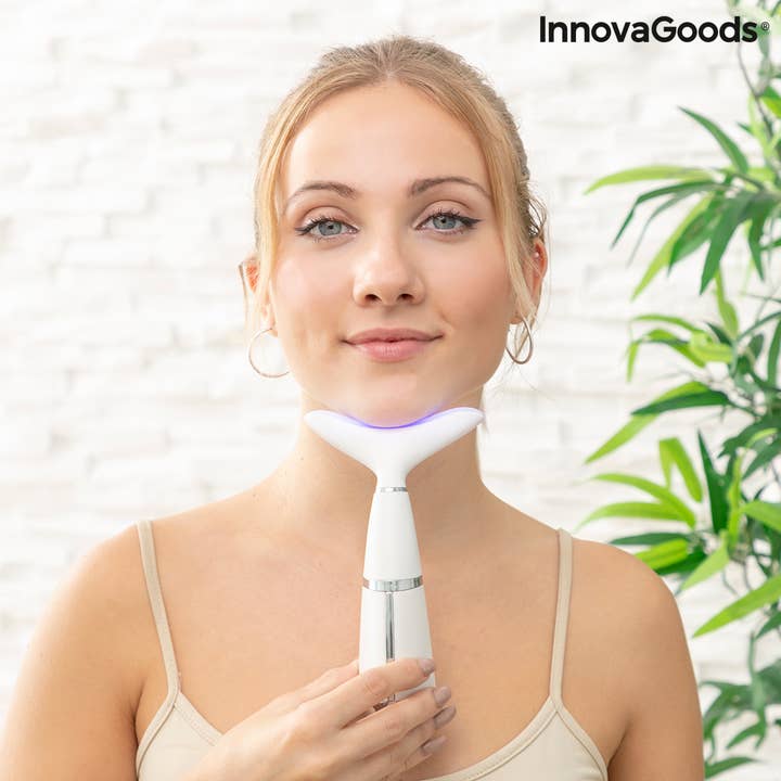 InnovaGoods - Wholesale Electronic Skincare Device - Double Chin Reducer with Phototherapy, Thermotherapy and Vibration1
